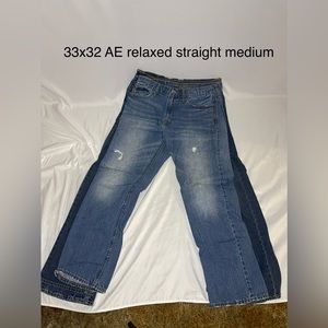 33x32 American Eagle Relaxed Straight Denim